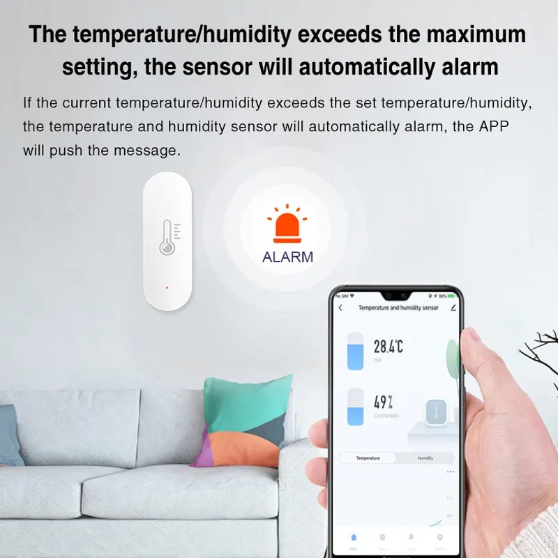 WiFi Smart Temperature and Humidity Sensor - IHSENO - OZPAK TECH